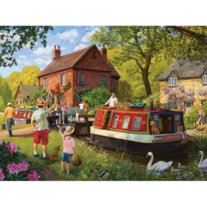 Falcon Construction Sets*Jigsaw - Countryside Locks 1000 Piece