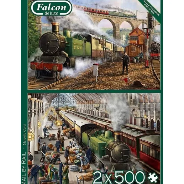 falcon_jigsaw__mail_by_ra_0.webp Falcon Construction Sets*Jigsaw - Mail By Rail 2 x 500 Piece