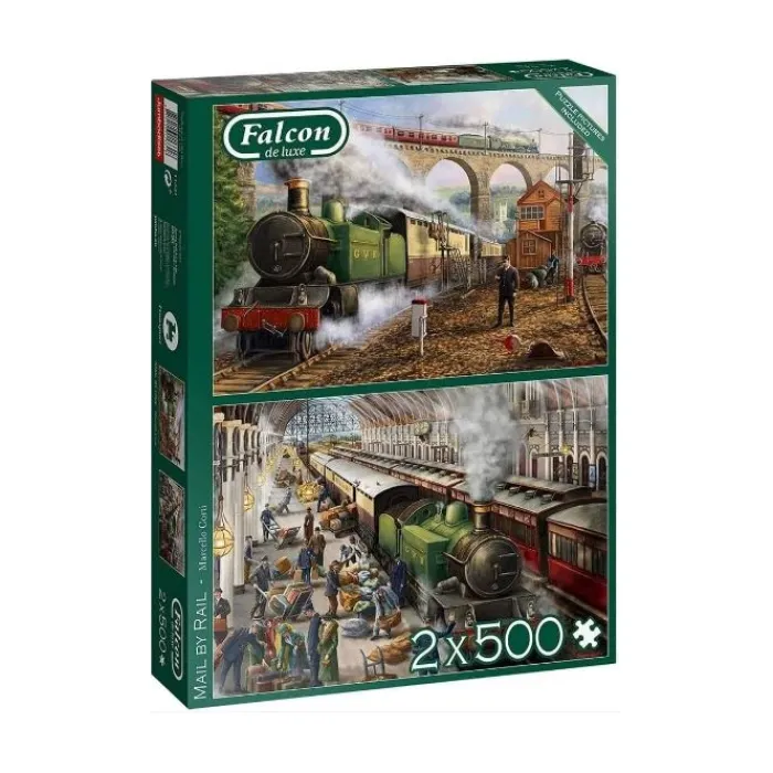 falcon_jigsaw__mail_by_ra_1.webp Falcon Construction Sets*Jigsaw - Mail By Rail 2 x 500 Piece