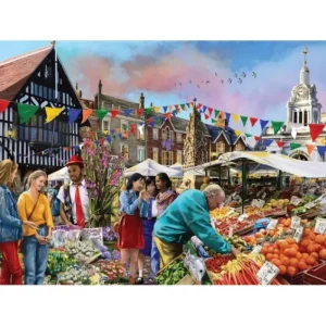 Falcon Construction Sets*Jigsaw - Saffron Walden Market 1000 Piece