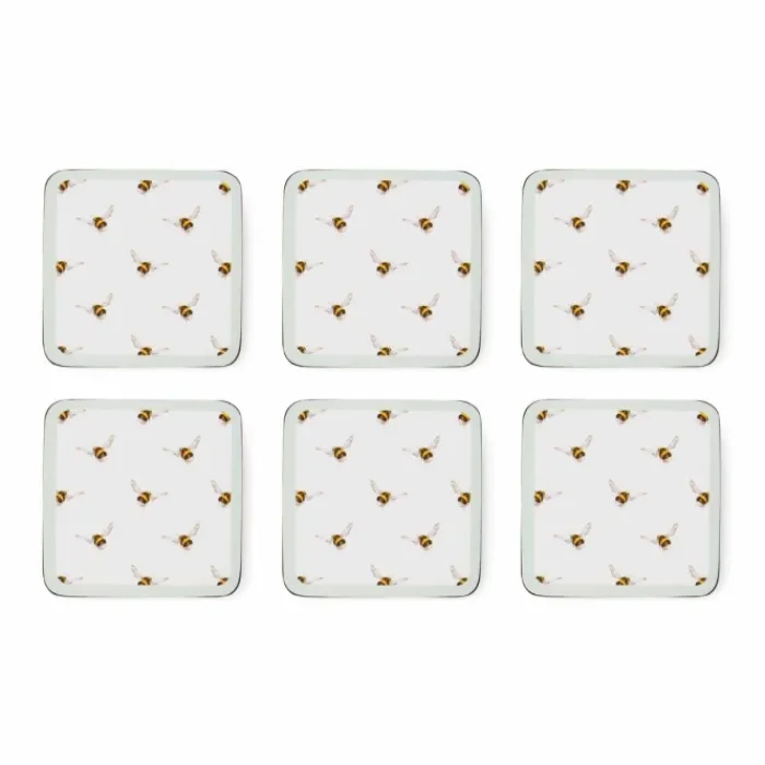 flight_of_the_bumlebee_co_0.webp Portmeirion Kitchen And Dining | Tableware*'Flight of the Bumlebee' Coasters 6 Pack