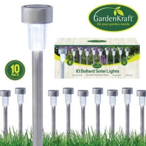 STAX Outdoor | Lighting & Decor*Gardenkraft 17680 10Pk Solar Bollard Lights