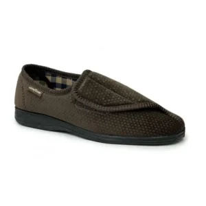 Goodyear Slippers*Columbus II Velcro Slipper - Brown