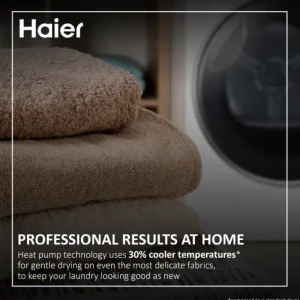 Haier Tumble Dryers/Freestanding Tumble Dryers*HD90-A2939S-UK 9kg Heat Pump Tumble Dryer - Graphite