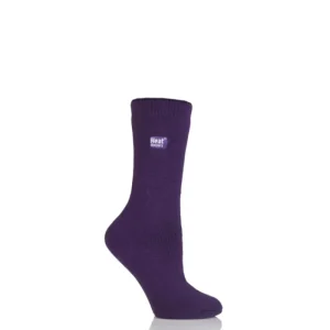 Women Heat Holder Socks*s Ladies Lite Socks Purple