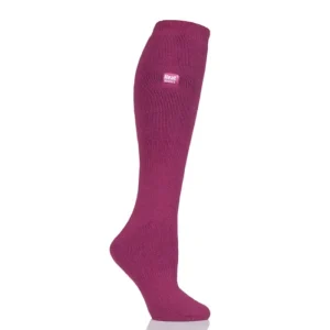 Women Heat Holder Socks*s Ladies Long Lite Socks Rasberry