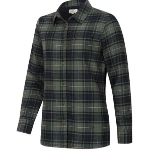 Women Hoggs Of Fife Ltd Coats & Jackets | Shirts*Hoggs Tartan Ladies Shacket - Navy / Green