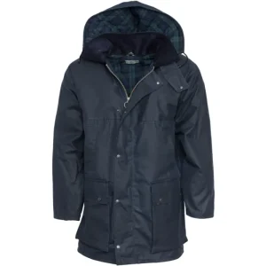 Hoggs Of Fife Ltd Coats & Jackets*Hoggs Waxed Jacket Navy