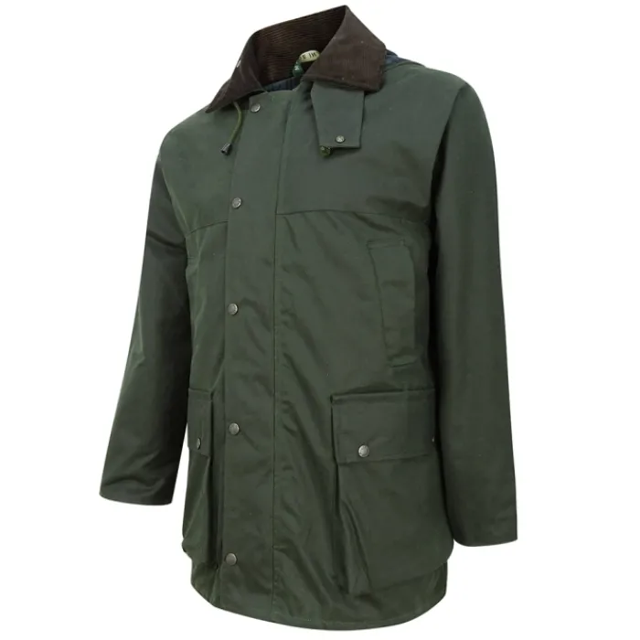 hoggs_waxed_jacket_olive_0.webp Hoggs Of Fife Ltd Coats & Jackets*Hoggs Waxed Jacket Olive