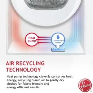 Hoover Tumble Dryers/Freestanding Tumble Dryers*HLE H9A2DE HLEH9A2DE 9kg Heat Pump Tumble Dryer