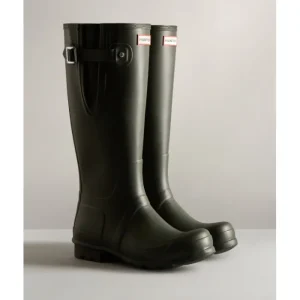 Hunter Boot Ltd Wellingtons*Hunters Men's Tall Side Adjustable Wellingtons Dark Olive