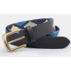 Ibex Accessories*Polo Belt Black Navy/Blue/White