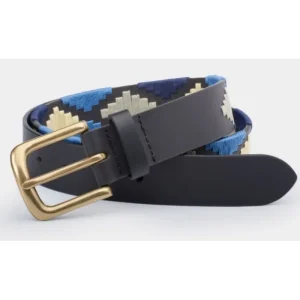 Ibex Accessories*Polo Belt Black Navy/Blue/White