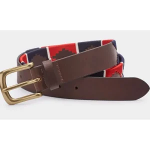 Ibex Accessories*Polo Belt Brown/Red/White/Navy