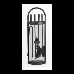 Inglenook Companion Sets*FIRE86 5 Piece Companion Set With Fleur De Lys Design