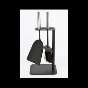 Inglenook Companion Sets*FIRE151 2 Piece Hearth Set - Black with Stainless Steel Handles