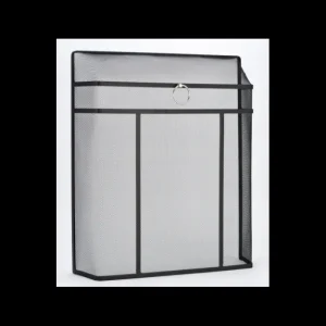 Inglenook Fire Tools & Maintenance*FIRE105 Large Heavy Spark Guard with Chrome Handle (H71cm x W62cm)