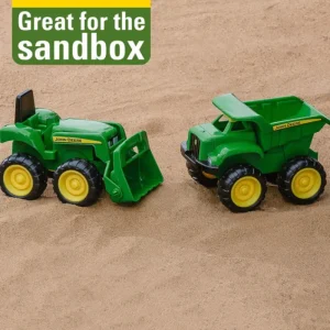 Britains John Deere*John Deere Mini Sandbox Tractor + Dump Truck Set