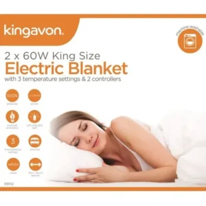 Kingavon Heating*EB102 King Size Electric Blanket (160cm x 150cm)