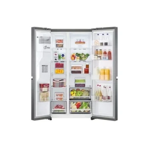 LG American Style*GSLV91MBAC 91.3cm Frost Free American Style Fridge Freezer - Metal Sorbet