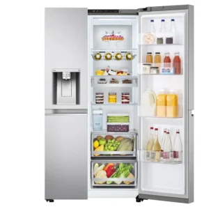 LG American Style*GSLV91MBAC 91.3cm Frost Free American Style Fridge Freezer - Metal Sorbet