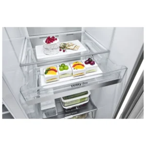 LG American Style*GSLV91MBAC 91.3cm Frost Free American Style Fridge Freezer - Metal Sorbet