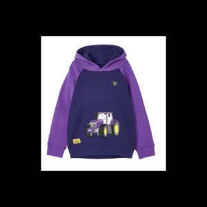 LIGHTHOUSE Jumpers*Jill Girls Hoodie - Purple Tractor