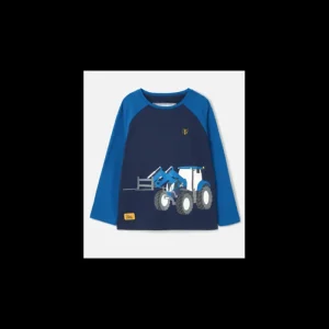Lighthouse T-Shirts & Shirts*Mason Kids Long Sleeve Top - Blue Tractor