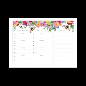 Lola Design Ltd Other*Lola Deisgn Bee A4 Magnetic Weekly Meal Planner