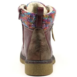 Women Lunar Boots*Jalapeno Ankle Boot - Burgundy