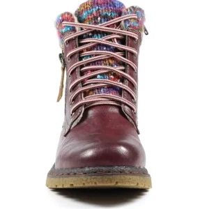 Women Lunar Boots*Jalapeno Ankle Boot - Burgundy