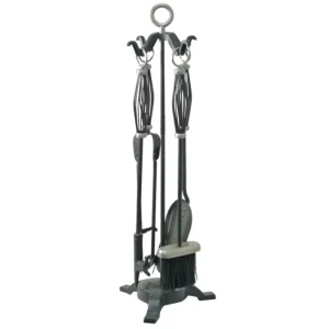 Manor Companion Sets*2136 Devon Companion Set - Black / Brass