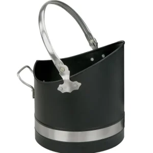 Manor Coal Buckets*1396 Warwick Coal Hod - Black & Pewter