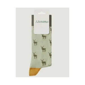 Schoffel Socks & Underwear | Socks*Mens Single Cotton Sock - Woodland Stag