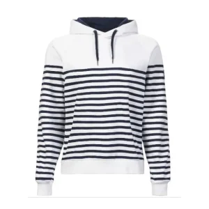 Women Musto Limited Jumpers & Cardigans*Musto Marina Stripe Hoodie - White / Navy