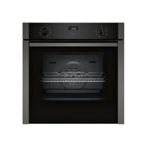 Neff Built In Ovens*B3ACE4HG0B 59.4cm Built In Electric Single Oven - Black with Graphite Trim