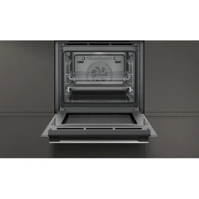 neff_bacehnb_cm_built_in__1.webp Neff Built In Ovens*B1ACE4HN0B 59.4cm Built In Electric CircoTherm Single Oven - BLACK/STEEL