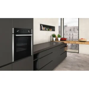 Neff Built In Ovens*B1ACE4HN0B 59.4cm Built In Electric CircoTherm Single Oven - BLACK/STEEL