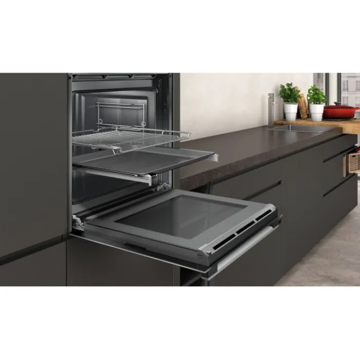 neff_bacehnb_cm_built_in__3.webp Neff Built In Ovens*B1ACE4HN0B 59.4cm Built In Electric CircoTherm Single Oven - BLACK/STEEL