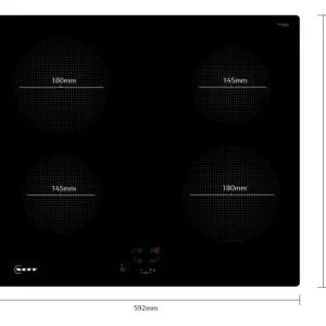 Neff Hobs*T36CA50X1U 59.2cm Induction Hob - Black