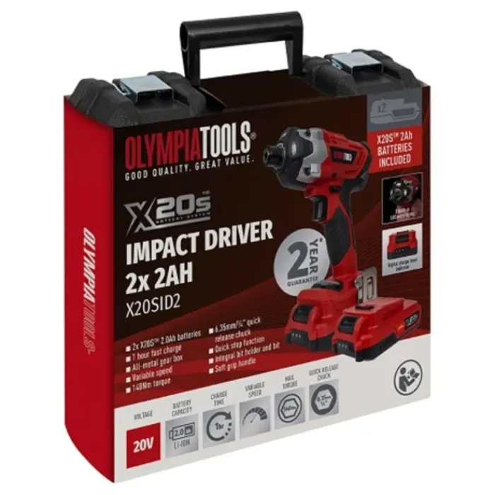 olympia_xs_v_impact_drive_1.webp CURTIS HOLT (NORTHERN) Electric Drills*Olympia X20S™ 20V Impact Driver