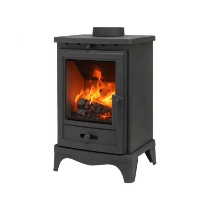 penman_bassington_compact_1.webp Penman Woodburner And Multifuel Stoves*Bassington Compact Multi Fuel Eco Stove 5kW - Black with Skirted Legs