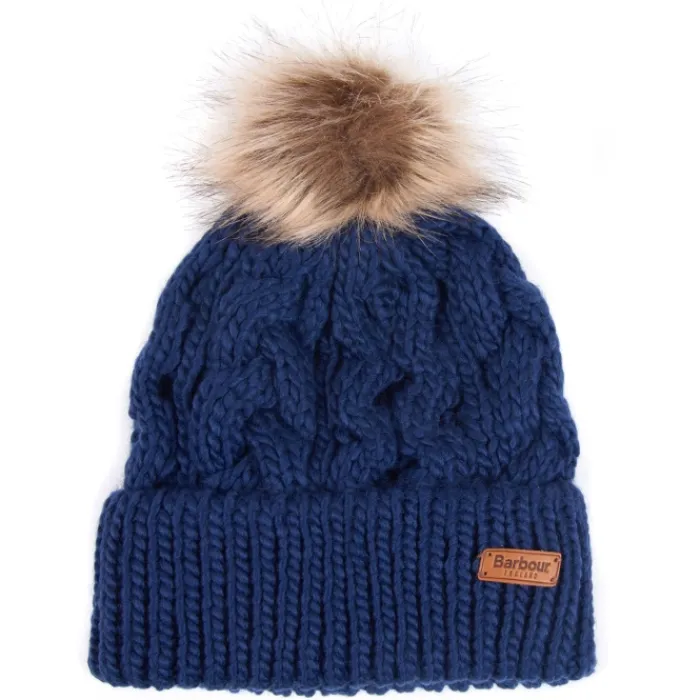 penshaw_beanie_navy_0.webp Women J Barbour + Son Ltd Hats, Gloves & Scarves*Penshaw Beanie Navy