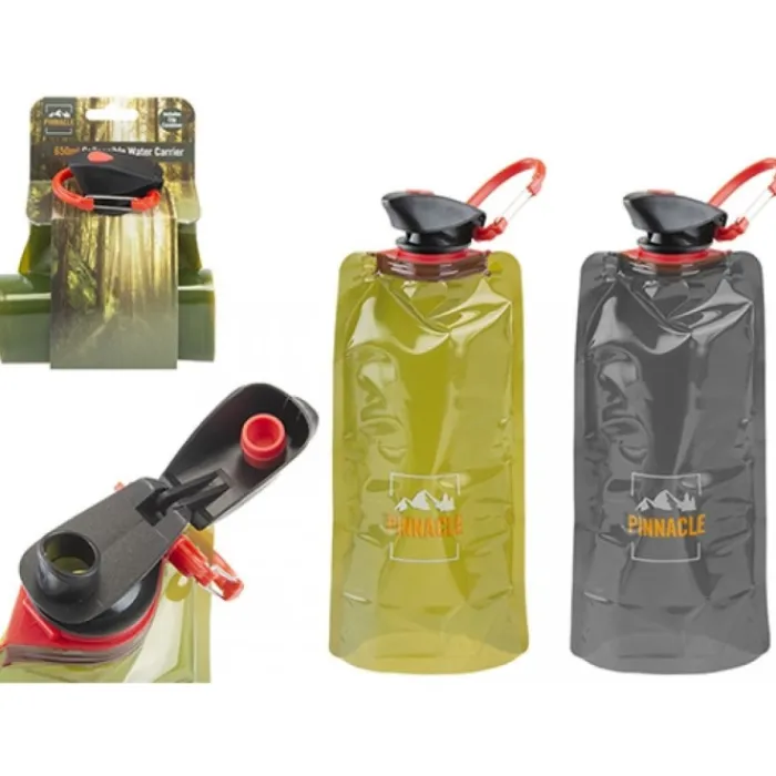 pinnacle_collapsible_wate_0.webp Summit Camping*Pinnacle Collapsible Water Carrier 650ml