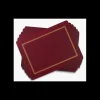 Portmeirion Kitchen And Dining | Tableware*Placemats Classic Burgundy 6 Pack