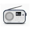 Roberts Clock Radios*PLAY30WB Dual Alarm FM / DAB / DAB+ Portable Digital Radio with Bluetooth - White and Blue