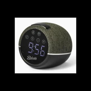 Roberts Clock Radios*ZENBK FM Alarm Clock Radio with Device Charging - Black