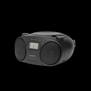 Roberts Clock Radios*ZOOMBOXFMBK FM/MW/CD Player Boombox - Black
