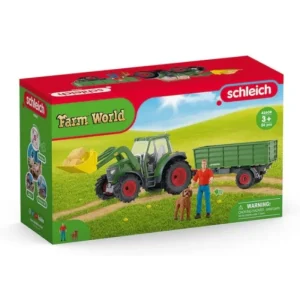 Schleich Farm World*Farm World Tractor with Trailer 42608