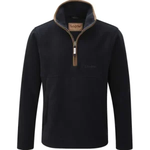 Schoffel Jumpers & Cardigans*Berkeley 1/4 Zip Fleece Navy